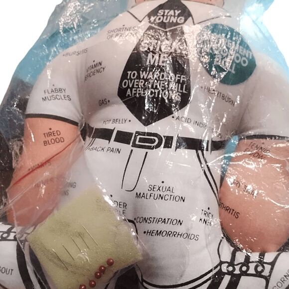 Retirement Voodoo 14" Plush Doll with Pins New in Pkg - Picture 5 of 5